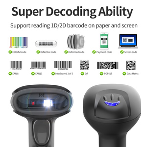 Xincode cầm tay máy quét mã vạch hàng tồn kho <span class=keywords><strong>1D</strong></span> Laser 2D CMOS cảm biến hình ảnh barcod Reader máy quét không dây quét mã vạch - Product Image 3