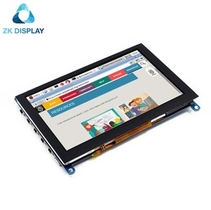 ZKDisplay 7-Zoll-Himbeer-Pi-Display 1024*600 Ips kapazitiver Touchscreen 7-Zoll-IPS-Touchscreen für Himbeer-Pi 3/4 Modell B.