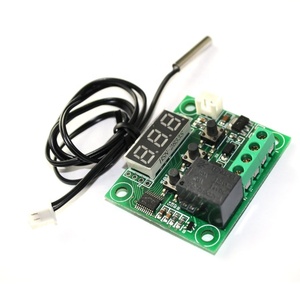 W1209デジタルLEDサーモスタット温度コントローラースマート温度センサーボードモジュール12VDC防水NTCセンサー - Product Image 1
