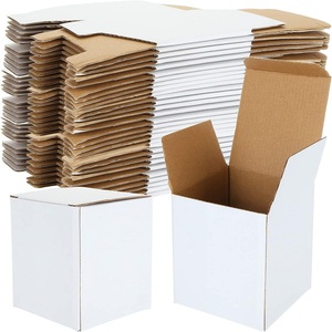 Ricicla eco-friendly scatola di cartone ondulato piccolo bianco mailer scatole - Product Image 1