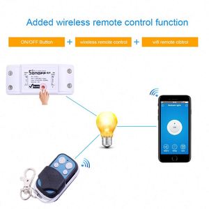 Wholesaler Sonoff RF <strong>R3</strong> WiFi Wireless Smart Switch Mini DIY Smart RF Control Switch APP Voice <strong>Remote</strong> Control - Product Image 5