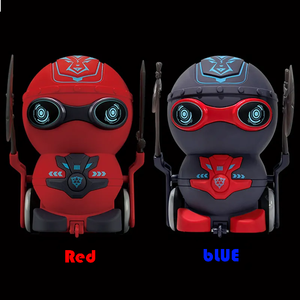 ZG Remote Control Battle <strong>Robot</strong> Toy Kids 360 Degrees Spinning Acousto-optic <strong>Rc</strong> <strong>Fighting</strong> <strong>Robot</strong> Remote Control with Weapon - Product Image 6