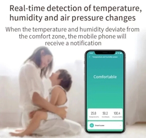Sensor inteligente de humedad y presión de aire, Control remoto inteligente Zigbee para MIJIA Home Homekit, Sensor de temperatura