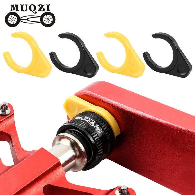 MUQZI MTB Road plegable bicicleta Pedal adaptadores de liberación rápida hebilla protectora de plástico evitar el desbloqueo automático de pedales