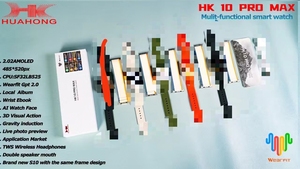 Serisi 10 smartwatch amoled ekran 2024 hk10 akıllı saat hk10 pro max hk10 pro hk10pro - Product Image 3