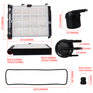 High Performance Diesel Fuel Water Filter Fit Replacement Fuel Filter FD4625 FD4624 for Ford