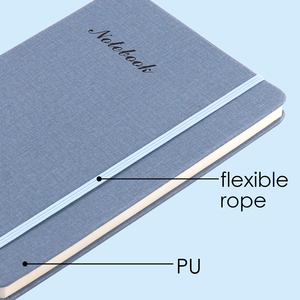 Foska cancelleria ufficio studente A5 B5 PU goffrato viaggiatori morbido cuoio Pu rilegato copertina taccuino diario appunti con corda - Product Image 5