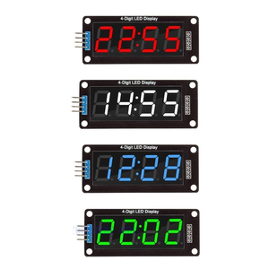 0,56 Zoll 46-stellig 7 Segmente Digitales Röhren uhr modul Doppelte Punkte Blau Gelb Weiß Grün Rot LED-Anzeige TM1637 - Product Image 1