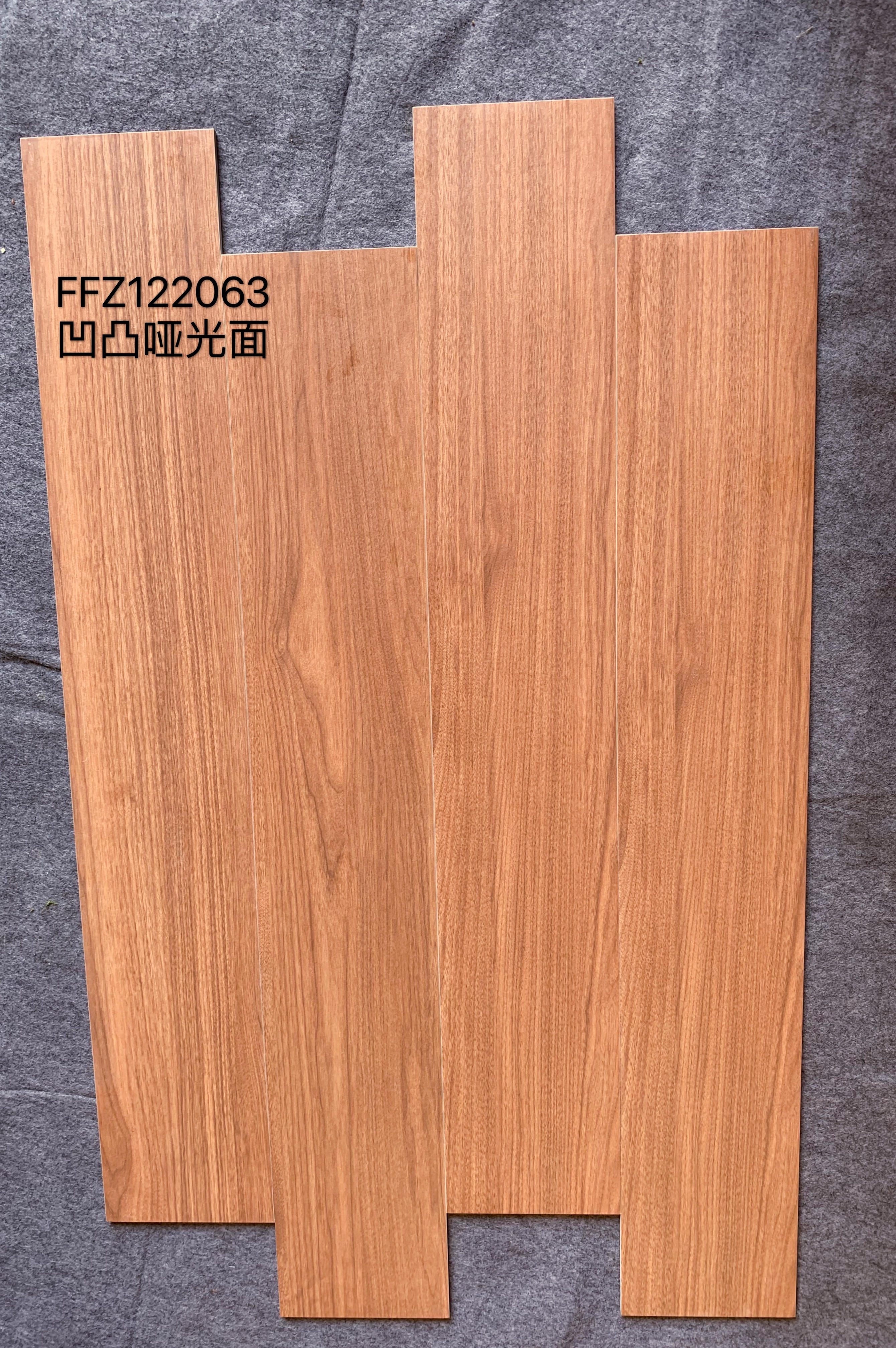 200*1200mm wood grain straight edge tile high quality concave-convex matte tile