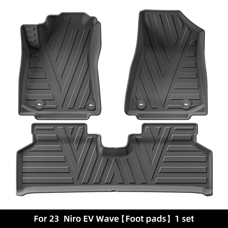 23 kia niro ev wave single layer foot mats north america