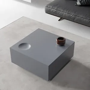 汎用性スタイリッシュなデザインセンターテーブルスクエアネストモジュラーリンクコーヒーテーブル引き出し付き - Product Image 5