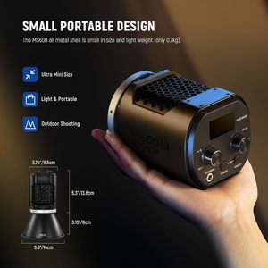 NEEWER MS60B LED Video Light 2.4G/APP <strong>Control</strong> 65W Metal Mini Compact COB <strong>Continuous</strong> <strong>Output</strong> Lighting Spotlight - Product Image 3