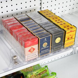 Tabaks tand Hot Sale Getränkedose Organizer Tray Display Regal Automatisches feder belastetes Drücker <span class=keywords><strong>system</strong></span> Zigaretten regals chieber