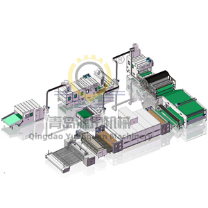Automatische Produktions linie für weiche Vliesstoffe für Stepp decken, die neue und gebrauchte Produktions anlagen für Kern motor komponenten füllen - Product Image 1