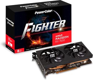 100% PowerColor Fighter AMD Radeon RX 7600 GPU scheda grafica di gioco con 8GB GDDR6 di memoria per Desktop PC scheda Video - Product Image 6