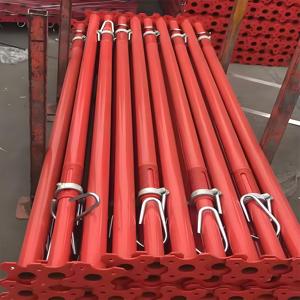 Accesorios de soldadura de base de tornillo ajustable de diseño moderno, acero galvanizado/pintado de Oriente Medio para andamios de construcción