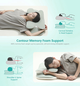 Lianda P-101 biểu tượng tùy chỉnh cổ tử cung đường viền Ergonomic chỉnh hình giường Bộ nhớ bọt gối cho giấc ngủ thoải mái - Product Image 4