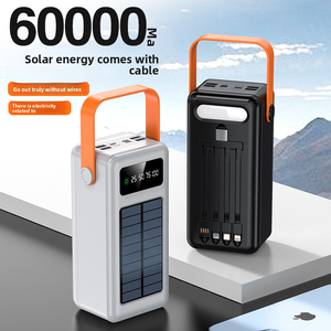 大容量50000mAhソーラーパワーバンク懐中電灯磁気機能タイプC入力10W出力電話用ソーラー充電器 - Product Image 3