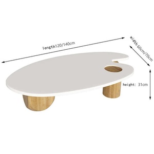 Mesa de café y té de madera moderna multifuncional con diseño simple, adecuada para comedores y baños familiares - Product Image 5