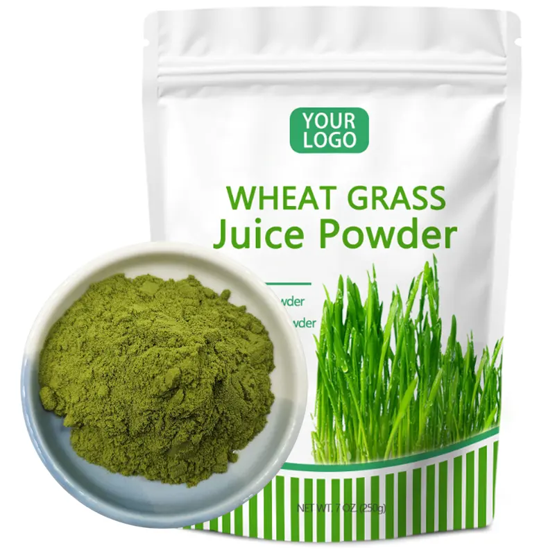 Makanan alami kualitas organik rumput gandum bubuk jus gandum gandum bubuk rumput