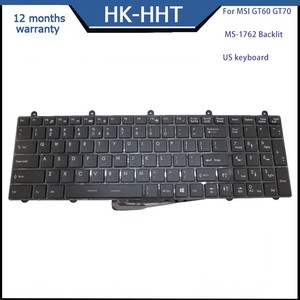 コンピューターus言語内部キーボードバックライト付きMSIGT60 GT70 MS-1762キーボード用 - Product Image 3