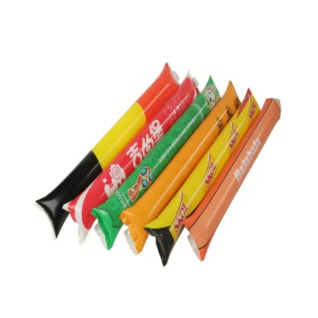 Promotional colorful PE Clapper Sticks Inflatable Cheering Sticks