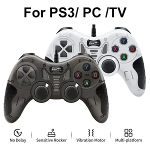 Gamepad per ps3 Controller cablato per PC Win7/8/10 Turbo Joystick per playstation3 2 vibratore 5 in 1 controllo di gioco per TV a vapore - Product Image 1