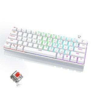 制造商海关61键C型机械60% 有线游戏键盘RGB背光防水小型紧凑型61键键盘 - Product Image 1