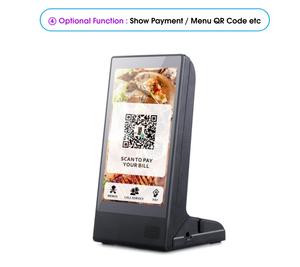 LETINE 7 Zoll Tischplatte LCD-Menü AD-Display WiFi-Steuerung Power Bank Digitale Werbung für Restaurant Bar Coffee Shop - Product Image 3
