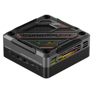 Cyberpunk Gamer PC AMD R7 8845HS 7840HS 7735HS Mini PC RGB Light DDR5 2.5G LAN USB4.0 Win11 Mini <strong>Computer</strong> 8K NUC WiFi6 - Product Image 4