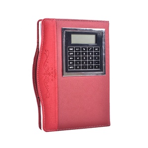 2023 Leder Tagebuch Notizbuch personal izzabili Büro Notizblock Notizbuch mit Taschen rechner und Stift - Product Image 2