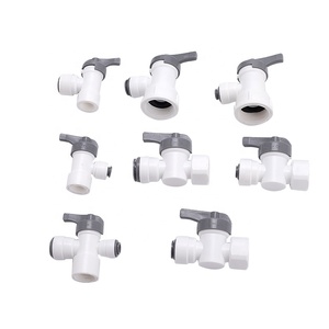 Water Purifier Fittings Water Purifier Fittings 1 / 4 <strong>Pipe</strong> Straight Through 3 / 8 Elbow 1 / 2 T-<strong>type</strong> Tee Ball Valve Switch - Product Image 3