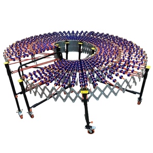 Gravity Portable Roller <strong>Conveyor</strong> Customized Retractable Flexible Roller <strong>Conveyor</strong> for Warehouse Food <strong>Unloading</strong> and <strong>Loading</strong> - Product Image 2