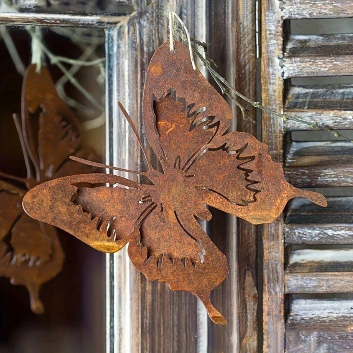 Couleur rouille papillon-ficelle marron