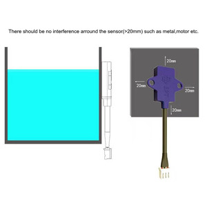 Sensore di livello liquido senza contatto rilevatore di livello dell'acqua impermeabile sensore di prossimità liquido capacitivo - Product Image 3