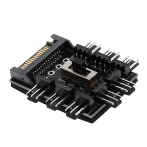 Adaptador de PCB de toma de corriente de 1 a 8 3 pines, divisor, ventilador de refrigeración, Hub, Control de velocidad de 2 niveles para ordenador PC - Product Image 6