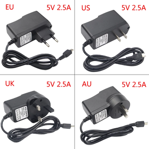 5V 2.5A Raspberry Pi 3 di Alimentazione Micro USB Adattatore di Alimentazione EU US AU UK Caricatore per Raspberry Pi 3 modello B B +