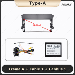 Aijia Phổ Biến 12.3Inch Android Xe Máy Nghe Nhạc DVD Khung Cho Volkswagen Cũ Nói Chung 2008 Công 2017 GPS Carplay Bảng Điều Khiển Màn Hình Regit - Product Image 4