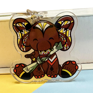 ที่มีคุณภาพสูงส่วนบุคคลอะนิเมะสลักโลโก้ขายส่งโลหะอะคริลิพวงกุญแจพริกไทยสเปรย์พวงกุญแจ - Product Image 5