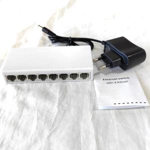 Sunsoont Ethernet Switch <strong>10</strong>/<strong>100M</strong> 5/8 Port Plastics Network Switcher Optical Fiber <strong>LAN</strong> Switching Media Converter - Product Image 2