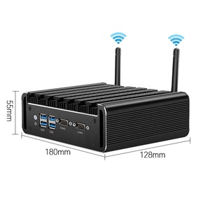 Mini PC industrial con i7 5500U 8G DDR3 RAM 128G SSD WIFI Linux 2 LAN 2 RS232 Computadora de tabletas resistente industrial sin ventilador - Product Image 4