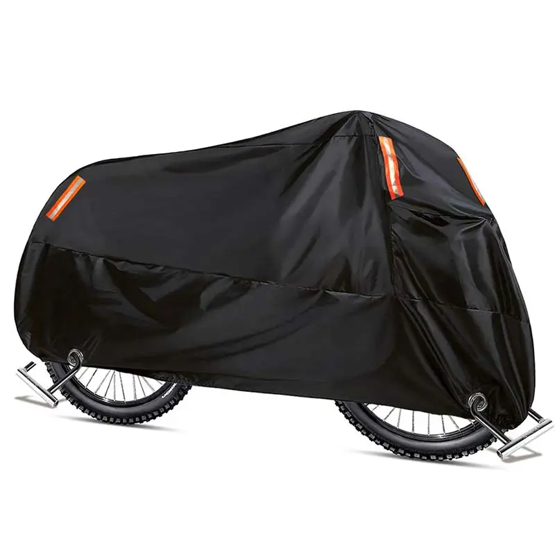 블랙 헤비 듀티 전기 자전거 커버 방풍 태양/자외선 방지 방수 자전거 오토바이 야외 사용