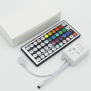 Caja de control RGB tira de luz inteligente para el hogar SMD 5050/3528/2835 tira de luz LED bolsa antiestática 44 teclas IR Control remoto DC12V atenuadores - Product Image 6