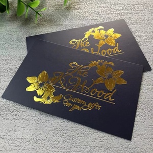 <strong>Best</strong> Price Wholesale Custom Print Gold Foil Luxury Thank You Card Custom Insert Card for Small Business <strong>Flyer</strong> <strong>Printing</strong> - Product Image 1