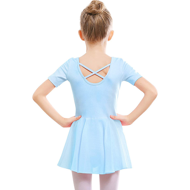 Light Blue Girl Dance Dress Ballet Tutu Skirt Leotard