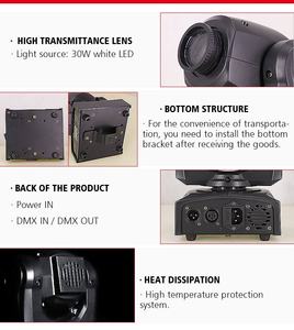 Dmx Gobo Patterns Dj Disco <strong>Led</strong> Beam Stage Light Mini <strong>Led</strong> 30w Moving Head Light for Party Disco Club - Product Image 4