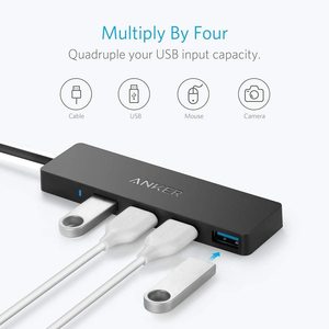 Anker 4ポートUSB3.0ハブ超薄型データUSBハブ、20cm拡張ケーブルSuperSpeedデータ - Product Image 5