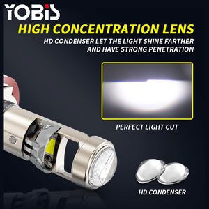 Mini Len LED A80 H4 หลอดไฟ H7 LED ไฟหน้าไฟต่ําโปรเจคเตอร์ 9005 HB3 9006 HB4 80W รถยนต์หลอดไฟ 30000LM ชุด - Product Image 4