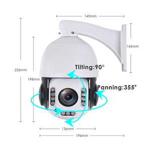 4K 8MP PTZ POE 20X镜头自动跟踪闭路电视系统网络PTZ安全摄像机 - Product Image 4