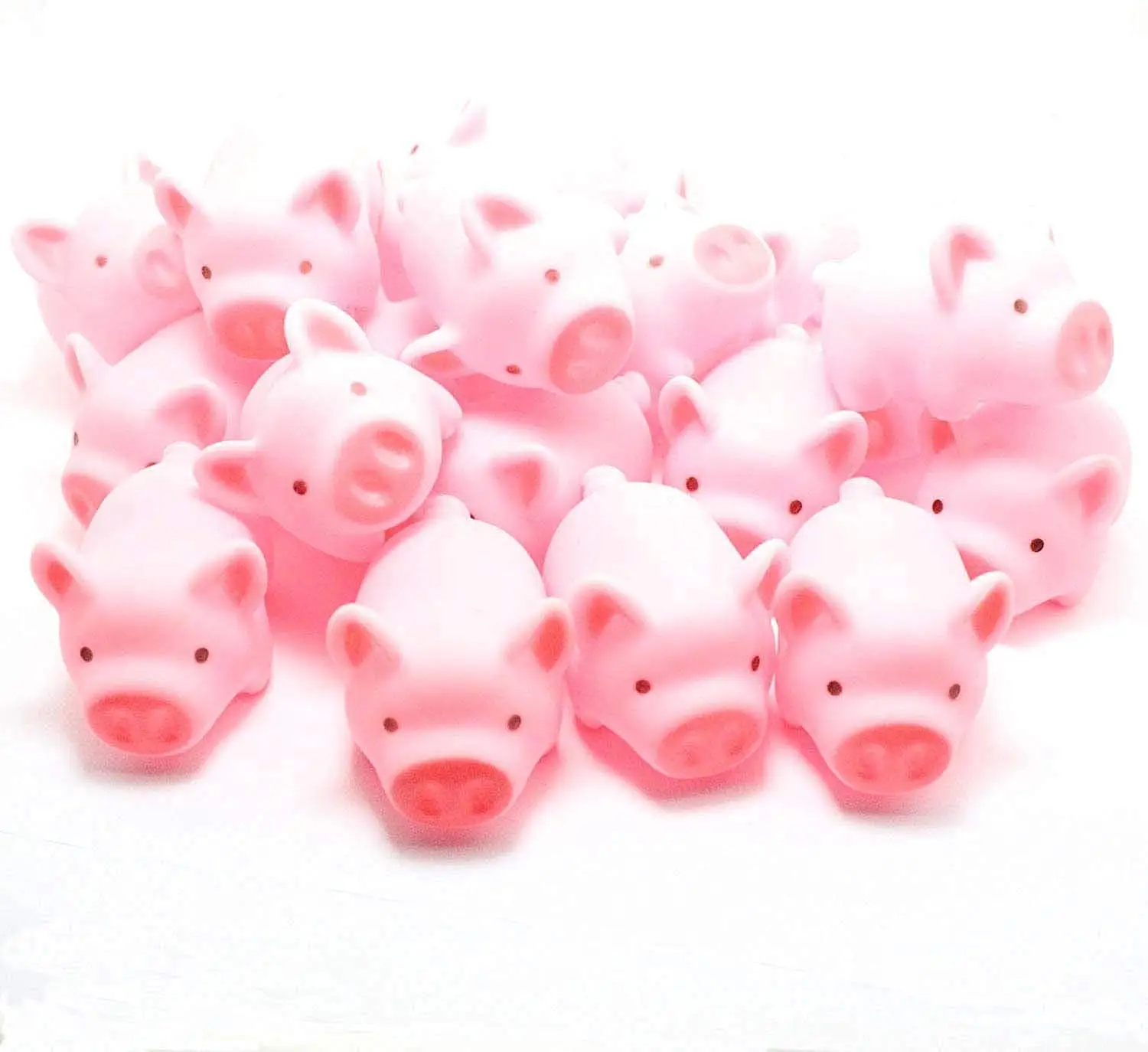 Baby Bath Toys Educational Cognitive Floating Toy 1.5 Inch Mini Miniature Rubber Pigs